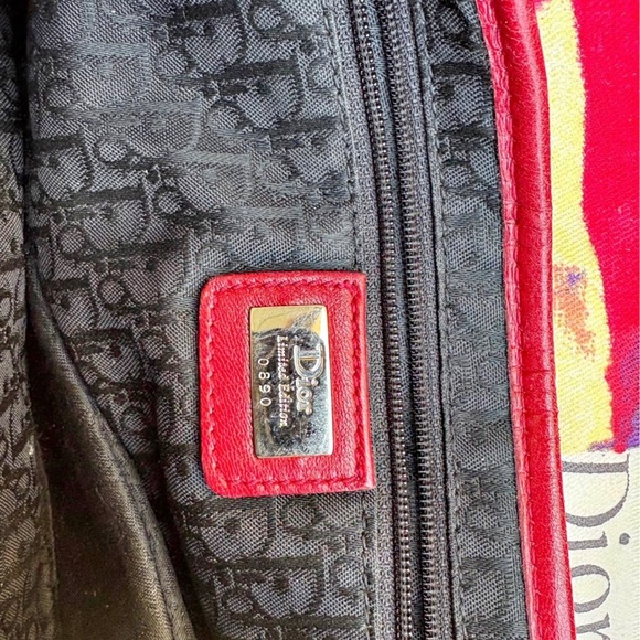 Saddle vintage cloth handbag - Picture 3 of 4